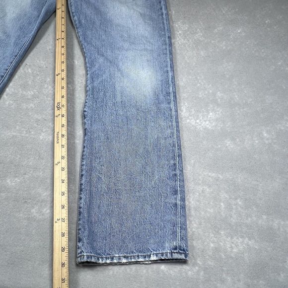 Polo Ralph Lauren Jeans Mens 34 Blue 867 Classic Straight Distressed Rugged 3417 - Picture 11 of 16